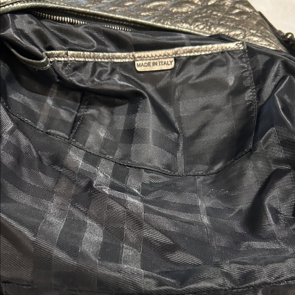 BURBERRY Quilted Hoxton Metallic Hobo Bag - Picture 11 of 12